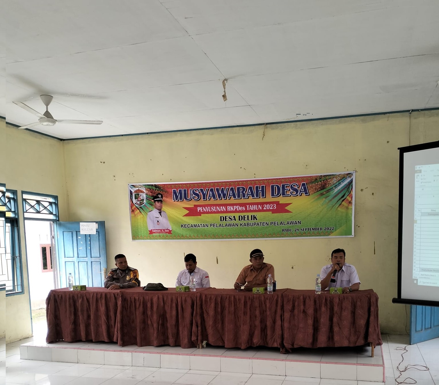 Bripka Heruzan Nurza hadiri Musyawarah Desa Penyusunan RKPDes tahun 2023