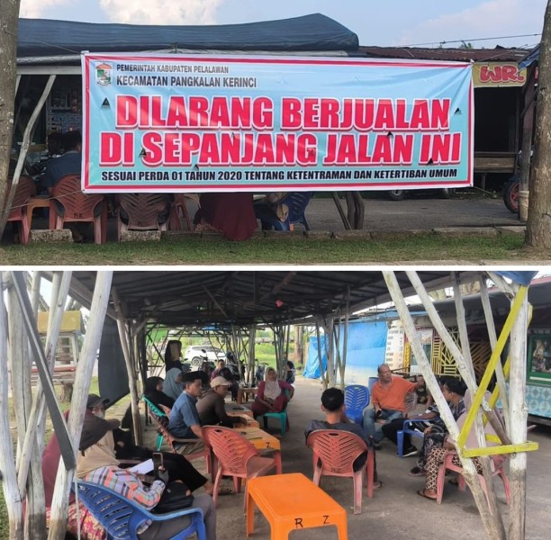 Pelaku UMKM Jalan Menuju Perkantoran Bhakti Praja Minta Bupati Zukri Bantu Berikan Solusi
