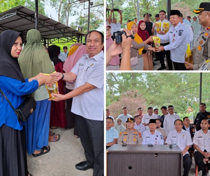 Pemkab Pelalawan Gelar Operasi Pasar Murah Pemenuhan Kebutuhan Pokok Masyarakat Jelang Idul Fitri