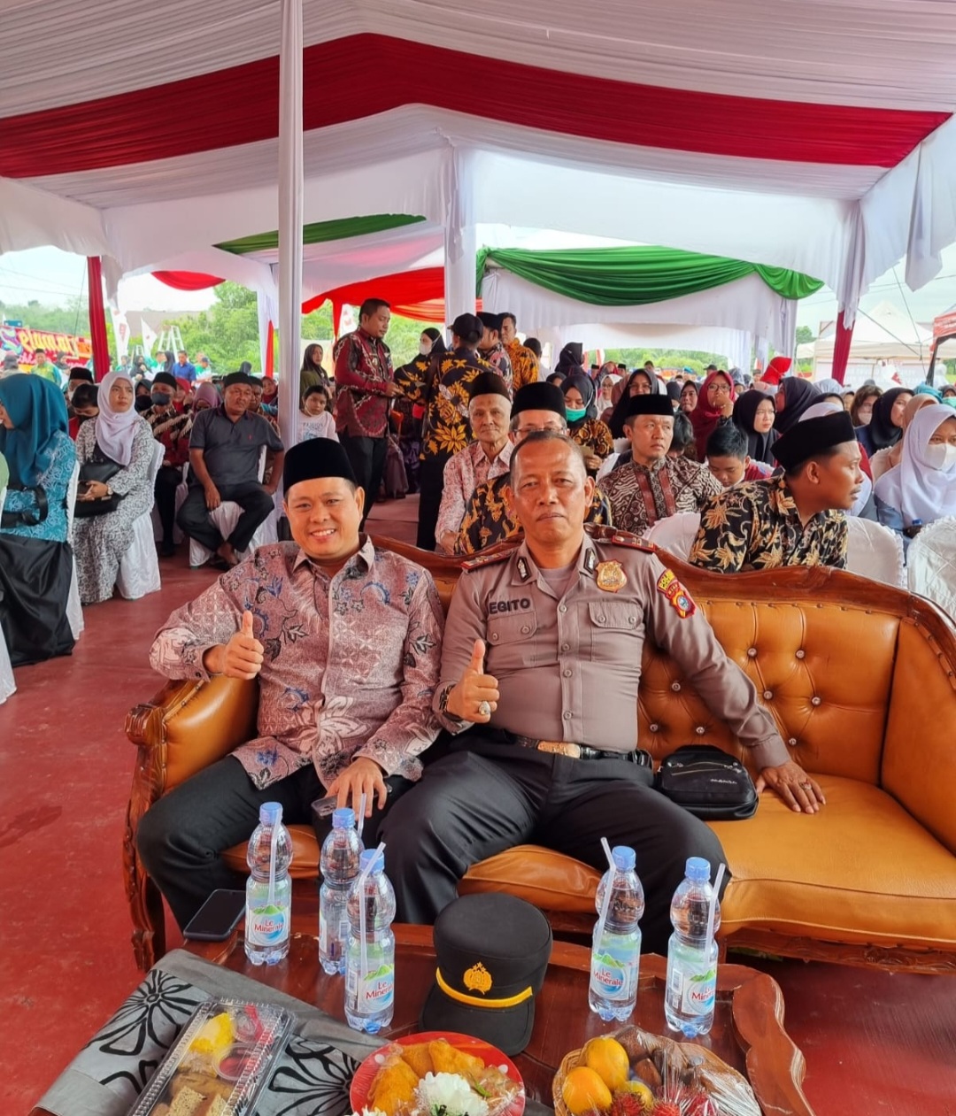 Kasubsektor Pelalawan Iptu Legito menghadiri undangan
