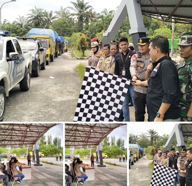 Kapolres Pelalawan Tegaskan Pengawalan Distribusi Logistik Pemilu 2024 Menuju Kecamatan Harus Sesuai SOP