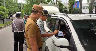 Ratusan Kendaraan Terjaring Operasi Gabungan Tertib Taat Pajak di Siak dan Rohil