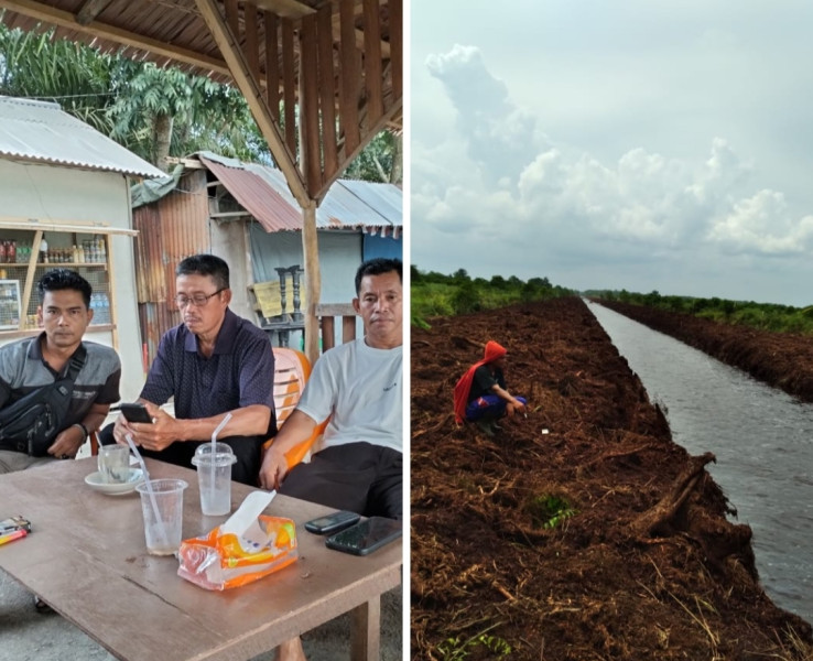 Arara Abadi Rusak Lahan Masyarakat, Laporan  Mengendap Satu Tahun di Polres Pelalawan