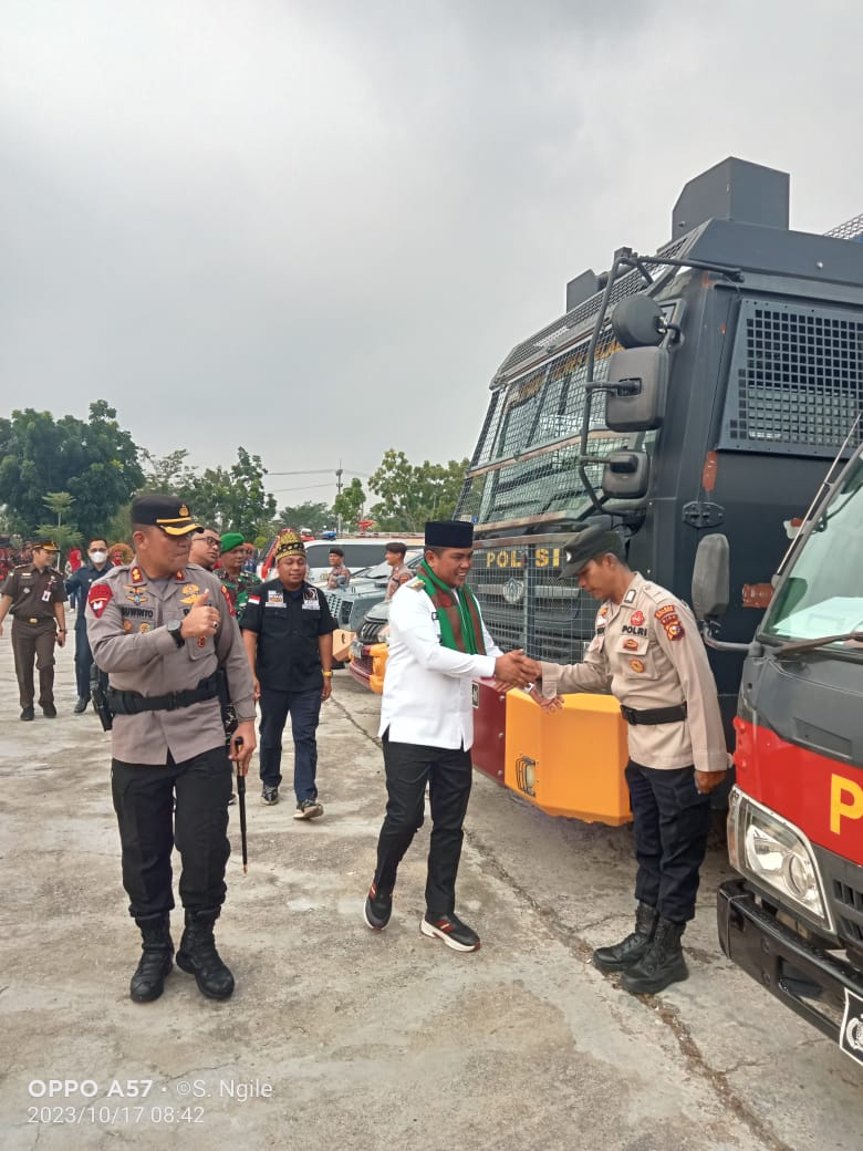 Bupati Zukri Hadiri Operasi Gelar Pasukan Mantap Brata Lancang Kuning 2023-2024