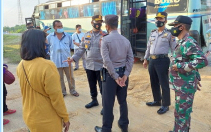 Polres Pelalawan Dirikan Tiga Pos Penyekatan Mudik Lebaran