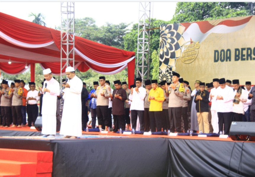 Gelar Doa Bersama, Kapolda Riau: Puncak dari Cooling System Wujudkan Pemilu Damai