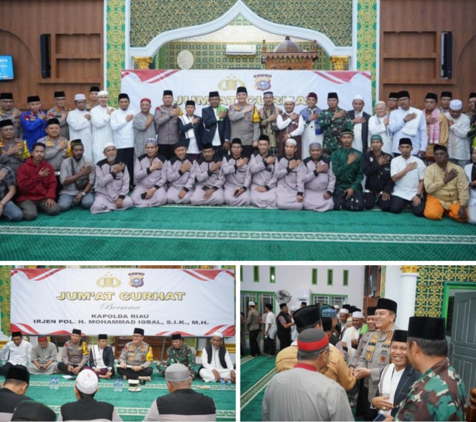 Hadir di tengah Masyarakat ciptakan Cooling System Kapolda Riau Tampung Aspirasi dan keluhan masyarakat Pelalawan.