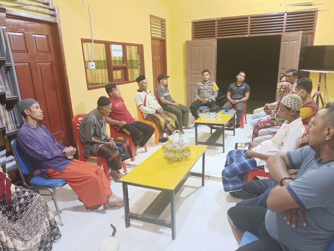 Mediasi, Secara Ampuh Bhabinkamtibmas Selesaikan Masalah Lahan Sengketa di Desa Sei Ara