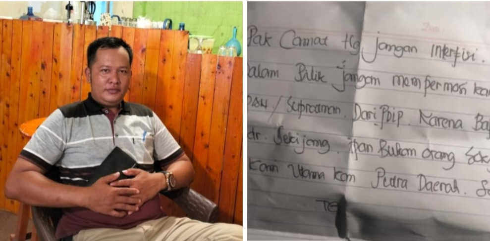 Diduga Selalu Promosikan Supratman, Camat Bandar Sekijang Mendapatkan Surat Kaleng