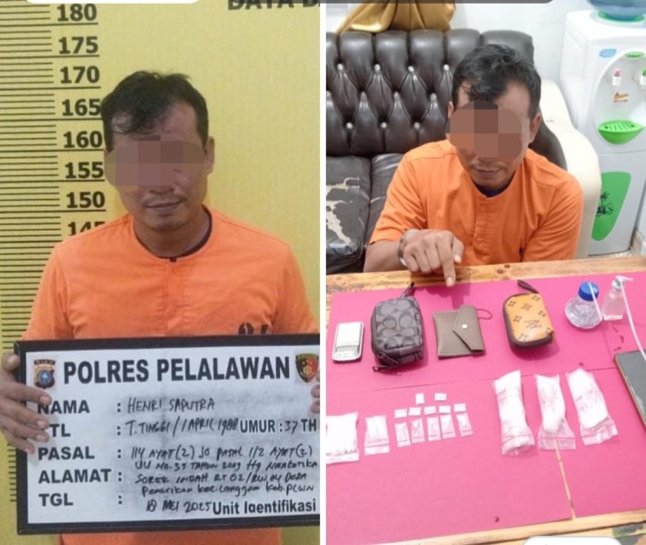 Bhabinkamtibmas Desa Langkan Amankan 19,20 Gram Narkotika Jenis Sabu dari Tersangka yang Hendak Pesta Narkoba