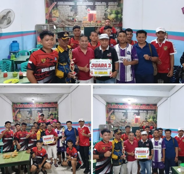 T. Efri Syahputra tokoh Kuala Kampar beserta camat berikan apresiasi tuk (SMP.N) kecamatan Kuala Kampar raih juara (2)