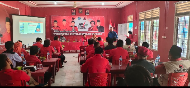 Sempena HUT PDIP ke-49, DPC BAGUNA Pelalawan Adakan Penyuluhan Penyalahgunaan Narkoba