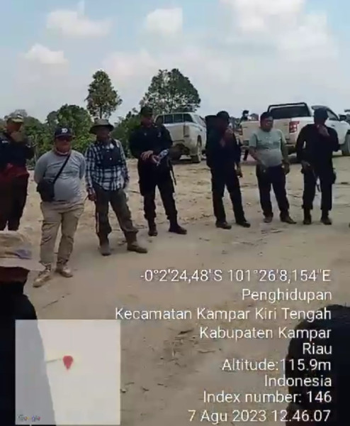 Diduga PT. PSS Serobot Lahan Perkebunan Milik Warga  Dusun Seminai Desa Rantau Kasih