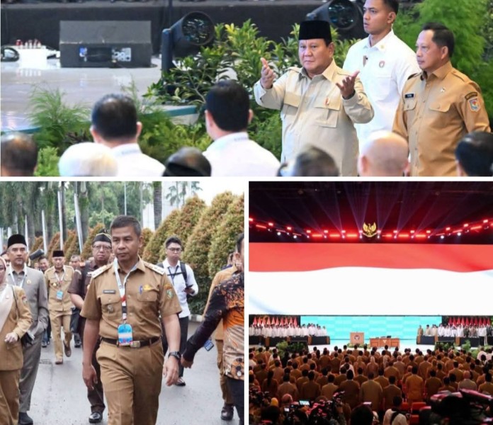 Bupati dan Wakil Bupati Kampar Hadiri Rakornas 2026 di Bogor Program Prioritas Presiden Menuju Indonesia Emas 2045