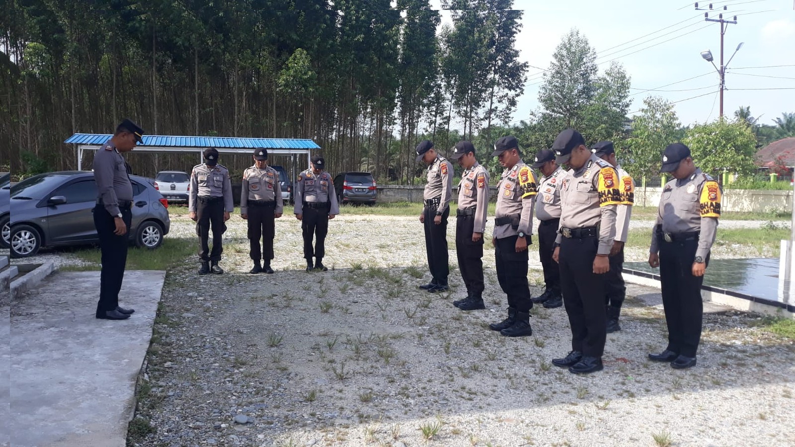 Siapkan personil Iptu Legito pimpin apel pagi dan sore