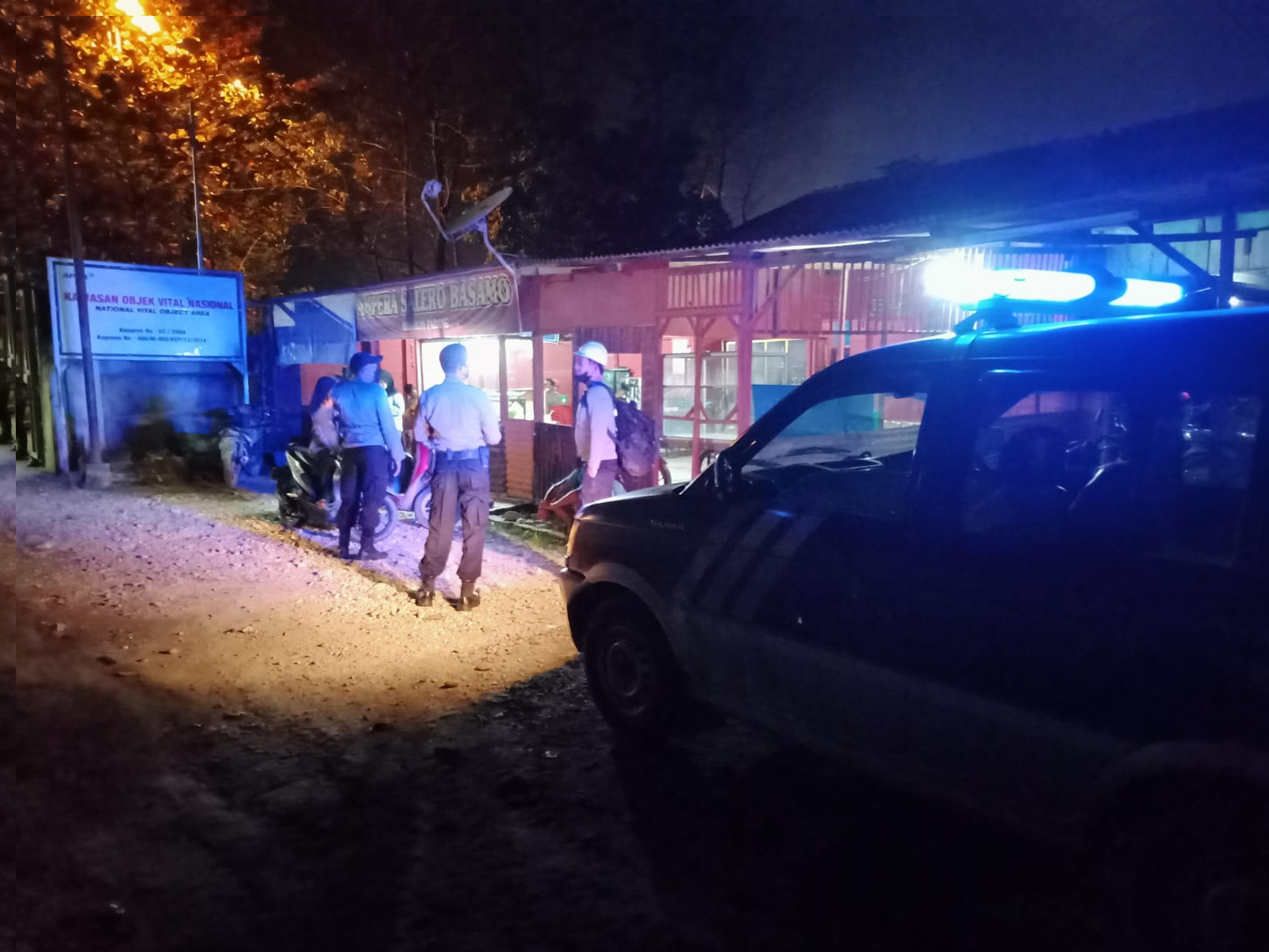 Patroli Blue Light Polsubsektor Pelalawan, Jaga Kamtibmas Malam Hari