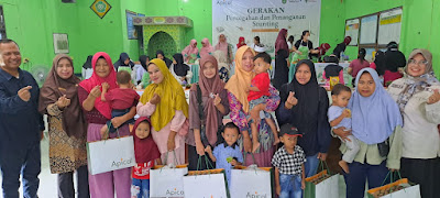 Apical Group Laksanakan Gerakan Pencegahan dan Penanganan Stunting di Kelurahan Lubuk Gaung