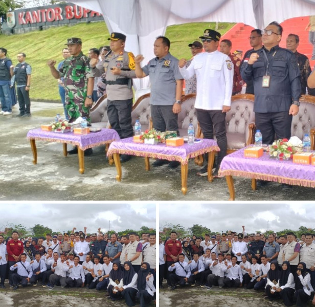 Bupati Zukri Hadiri Pelantikan 1.827 Anggota KPPS Kecamatan Pangkalan Kerinci