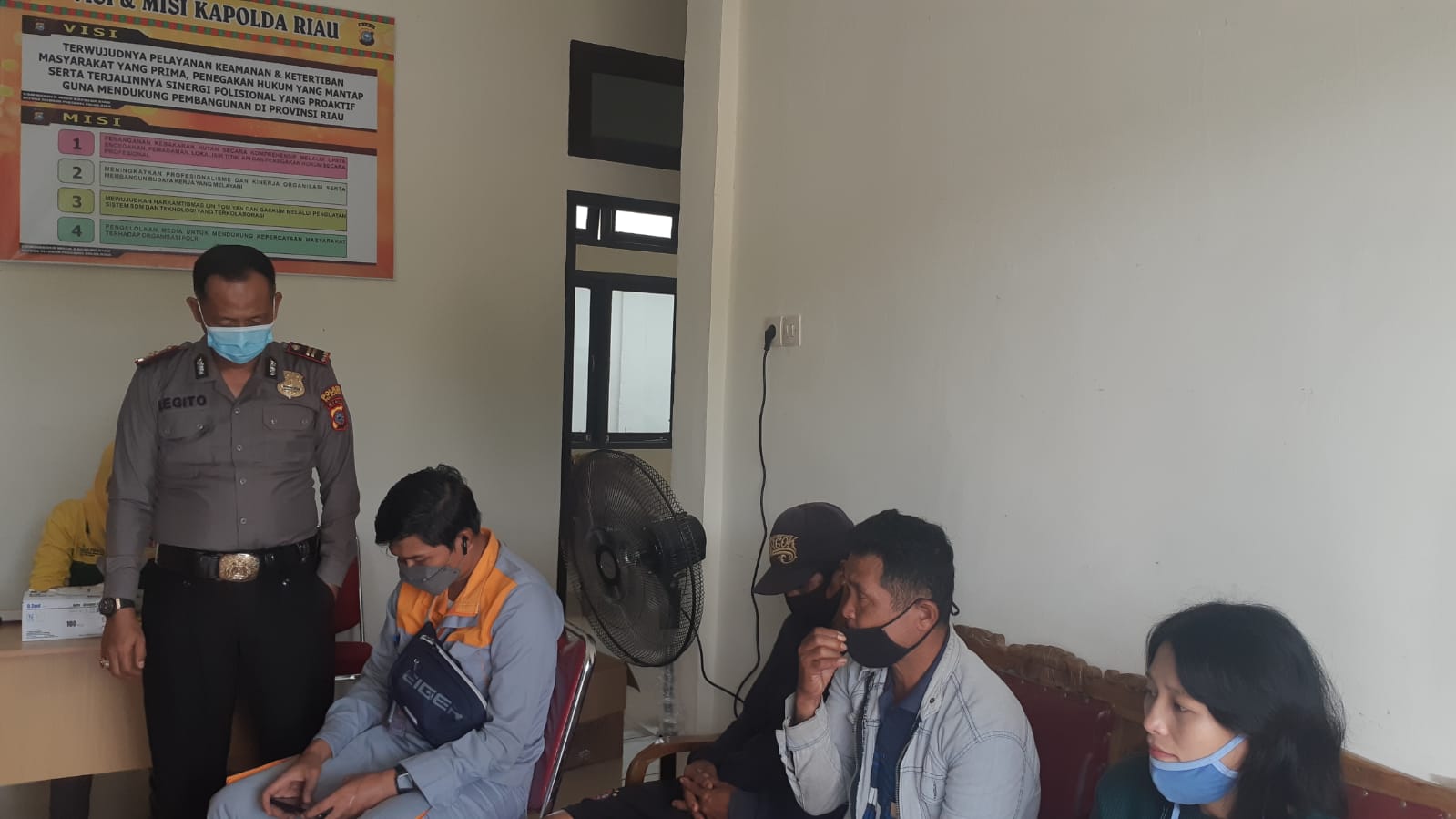 Wow! Kapolsubsektor Pelalawan Iptu Legito Berharap Perubahan Perilaku Penanganan Covid-19 Tidak Berubah