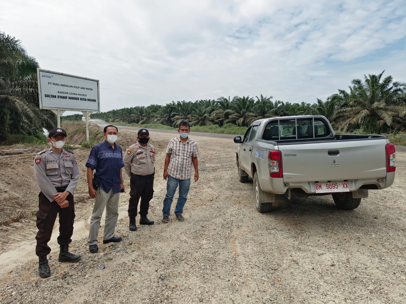 Personil Polsubsektor Pelalawan Patroli Gabungan Jaga Obyek Vital