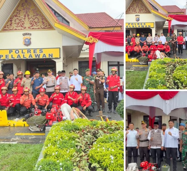 Polres Pelalawan Laksanakan Apel Kesiapsiagaan Penanganan Karhutla Tahun 2025