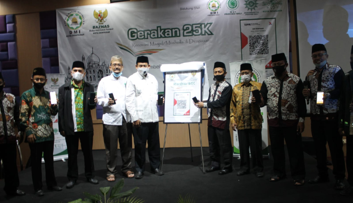 PD DMI Kota Denpasar Launching Gerakan 25K Untuk Renovasi Masjid atau Mushola se-Kota Denpasar