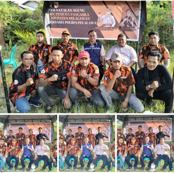 Semangat Kebersamaan Ormas Pemuda Pancasila Jaga Keamanan Natal Agung