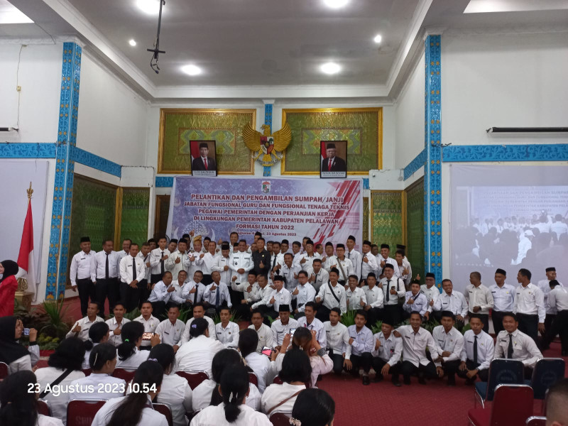 Pendidikan Lebih Baik 1.033 Tenaga Guru P3K di lantik dan Sumpah Jabatan