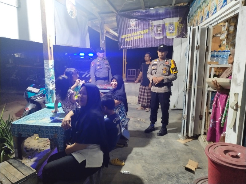 Patroli Blue Light Polsubsektor Pelalawan, Jaga Kamtibmas di Malam bulan Ramadhan