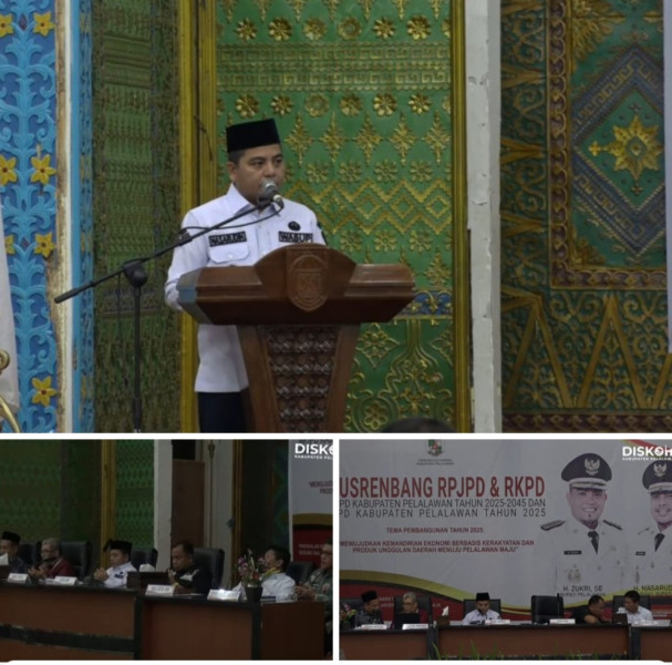 Wakil Bupati Pelalawan Nasaruddin Buka Secara Resmi Musrenbang RPJPD dan RKPD Kabupaten Pelalawan 2024-2025