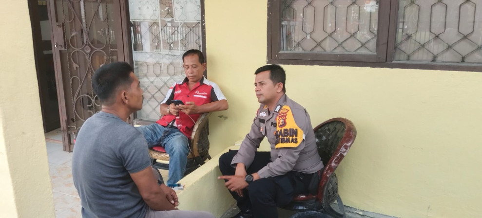 Bhabinkamtibmas dalam rangka Cooling System guna menciptakan Situasi Harkamtibmas di Desa binaan agar tetap kondusif