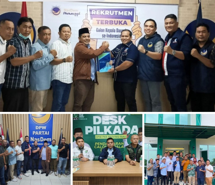 Bentuk keseriusan H.Nasarudin wakil bupati Pelalawan Kembalikan Formulir ke PKB dah Nasdem Bersama Nasarudin Riau sejahtera