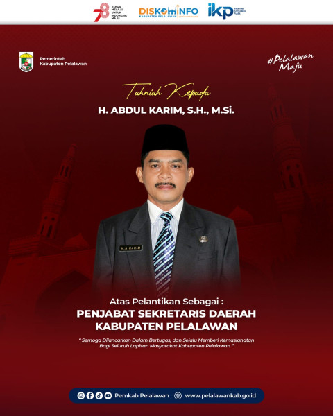 Bupati Pelalawan Pimpin Pelantikan dan Pengambilan Sumpah /Janji Penjabat Sekretaris Daerah