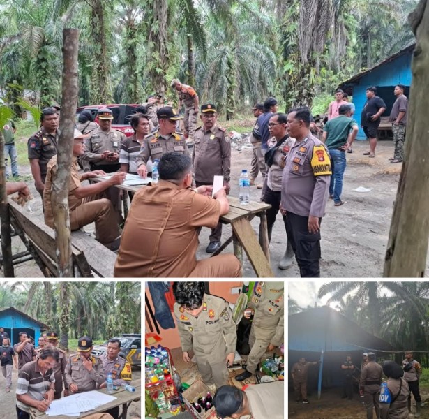 POLRES PELALAWAN MELAKSANAKAN OPERASI PEKAT DI LOKALISASI SAWITAN PEMBERSIHAN TERHADAP 9 CAFE ILEGAL
