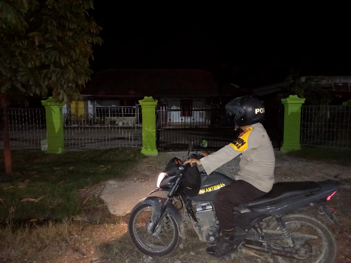 Personil Polsubsektor Pelalawan Gencar Patroli Disaat Hari Raya Idul Fitri