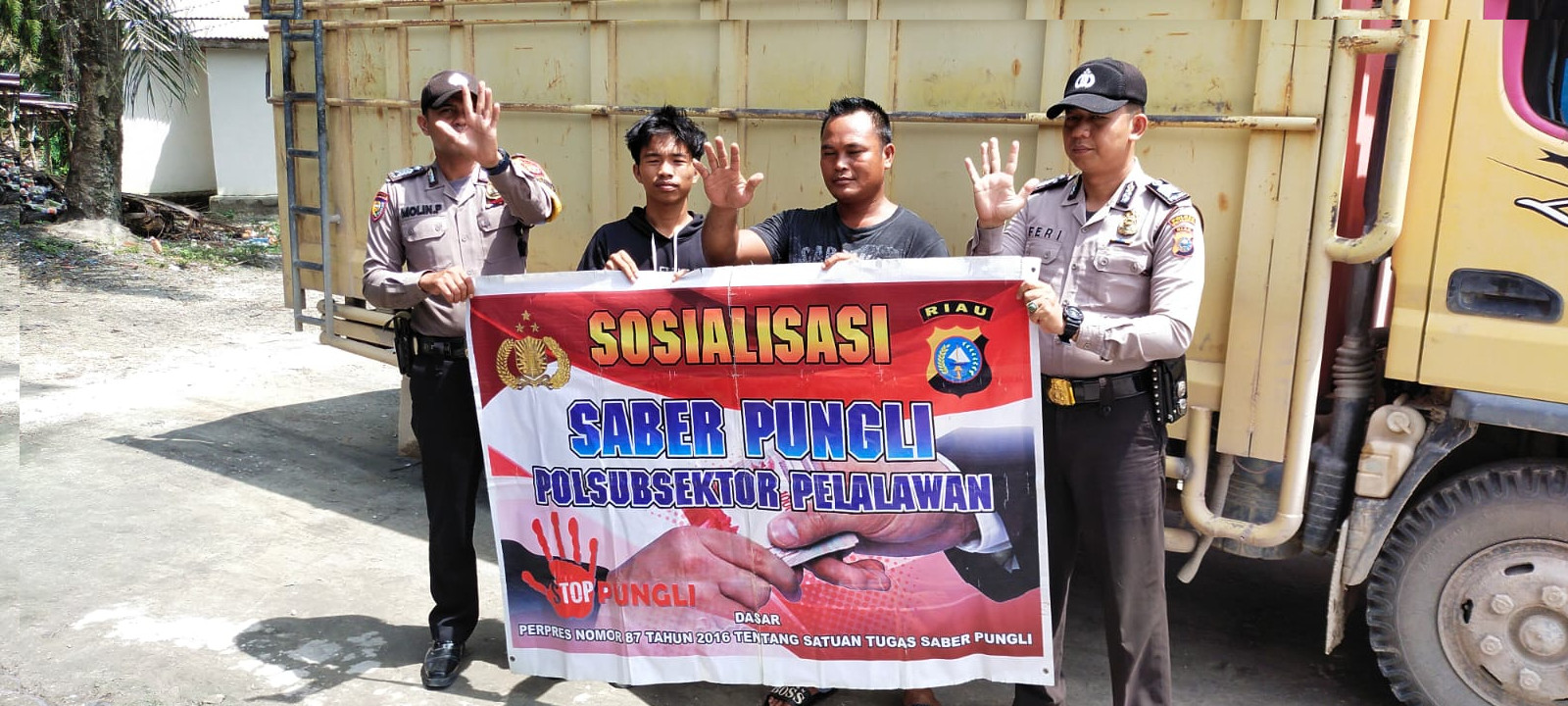 Polres Pelalawan Laksanakan Sosialisasi Saber Pungli.