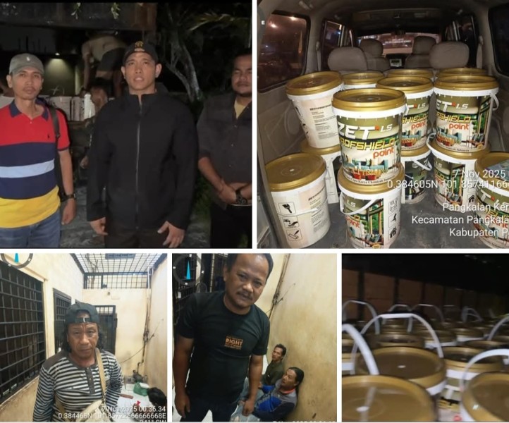 Jajaran Unit Reskrim Polsek Pangkalan Kerinci berhasil mengungkap kasus tindak pidana pelanggaran (UUD ) N0 8,Tahun 1999 tentang Perlindungan Konsumen.