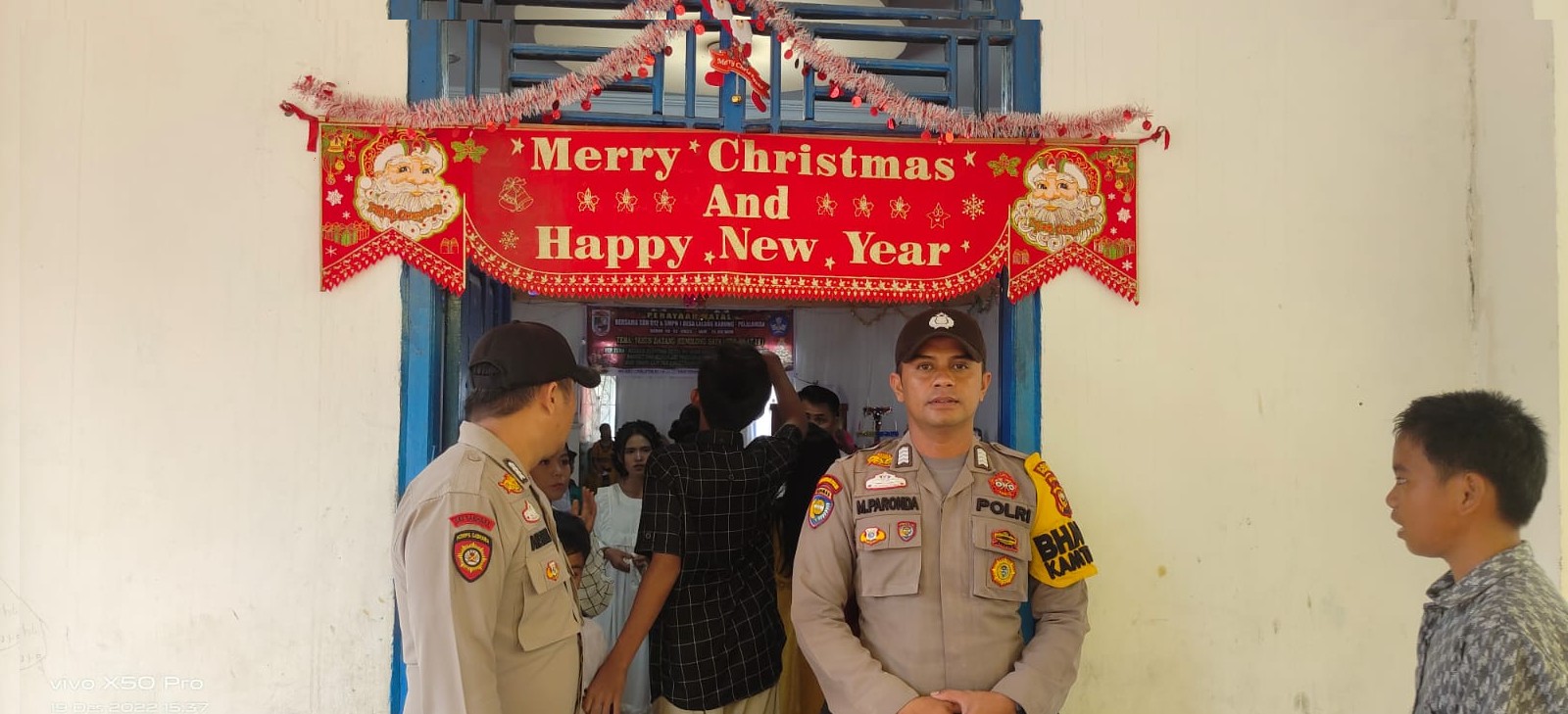 Polres Pelalawan Laksanakan Pengamana Dalam Rangka Menyabut Natal Dan Tahun Baru 2023