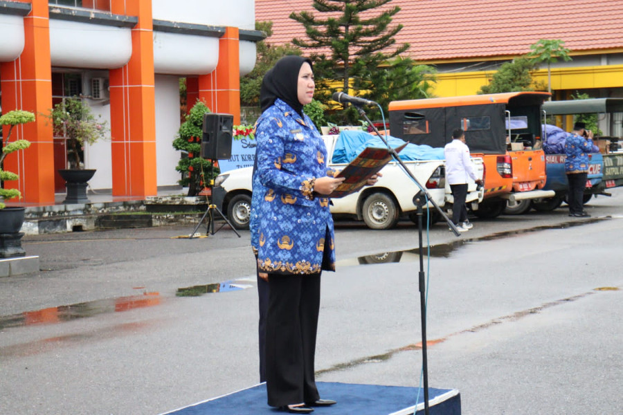 Bupati Inhu, Gelar Upacara HUT Korpri, PGRI dan HGN