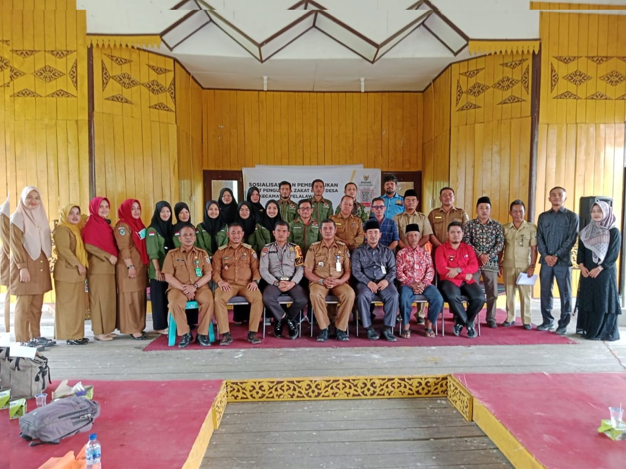 Bripka Noprizal.SH Hadiri Sosialisasi Pembentukan dan Penguatan Unit Pengumpulan Zakat (UPZ) Oleh Badan Amil Zakat Nasional Kab.Pelalawan