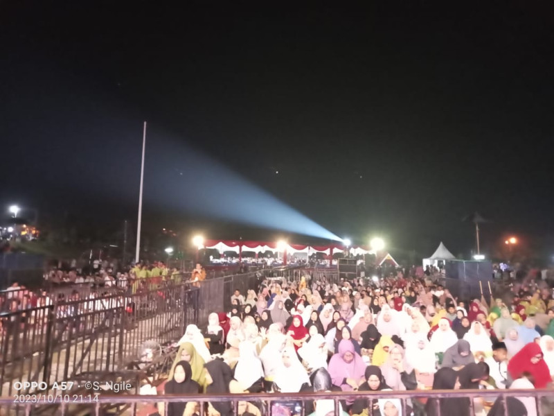 Ribuan masyarakat hadiri Tabligh Akbar Dalam Rangka Hari Jadi Kabupaten Pelalawan ke-24.