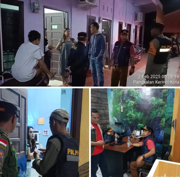 Terkait laporan masyarakat (4) pasangan bukan suami istri tertangkap petugas, hendak mau melakukan mesum di penginapan