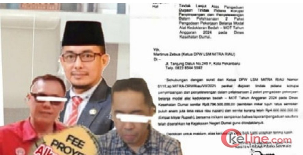 Kasus Fee 50 Persen Proyek Alkes Dumai Pulbaket, Martin; Kejati Riau Minta Panggil dan Tahan Pramono
