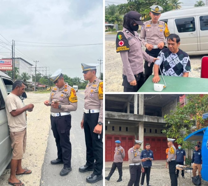 satuan lalu lintas  polres Pelalawan Kedepankan Sikap Preemtif dan Preventif Keselamatan Lancang Kuning 2026