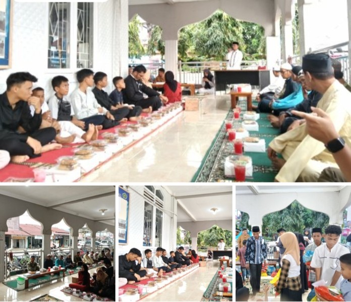 BKM mesjid Nurul iklhas BTN lama pangkalan kerinci kota gelar' Buka bersama sembari santuni anak yatim