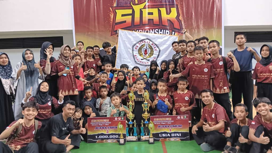 PS Sinkay Raih Juara Umum Di Kejuaraan Pencak Silat Siak Championship I