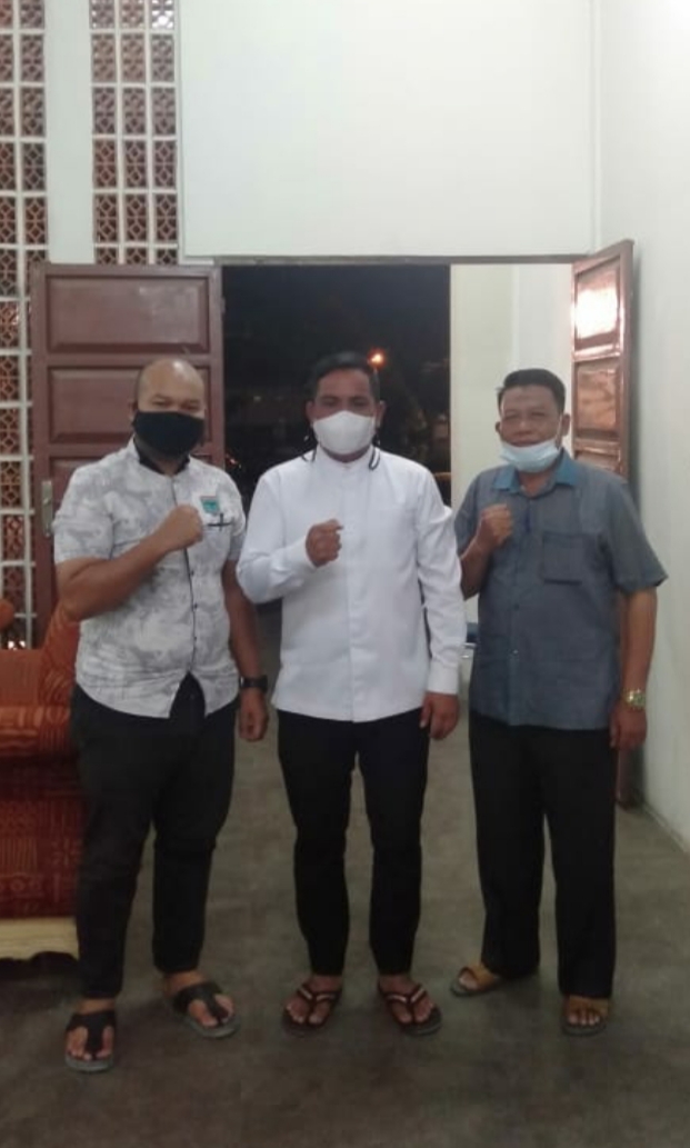 Lakukan silaturahmi terkait pengukuhan,bupati pelalawan menyarankan agar di tunda pengukuhan pengurus bmpb