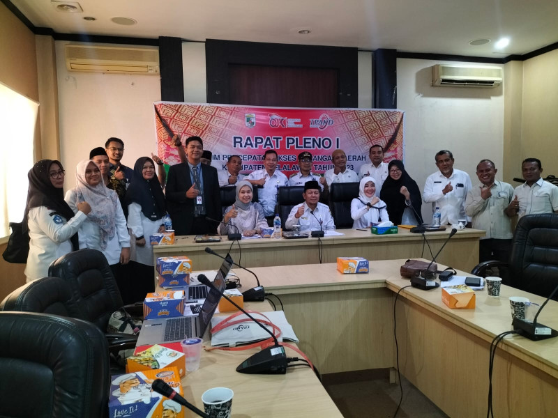 Pemkab Pelalawan Bersama OJK Riau Gelar Rapat Pleno 1 Tim Percepatan Akses Keuangan Daerah (TPAKD) Tahun 2023