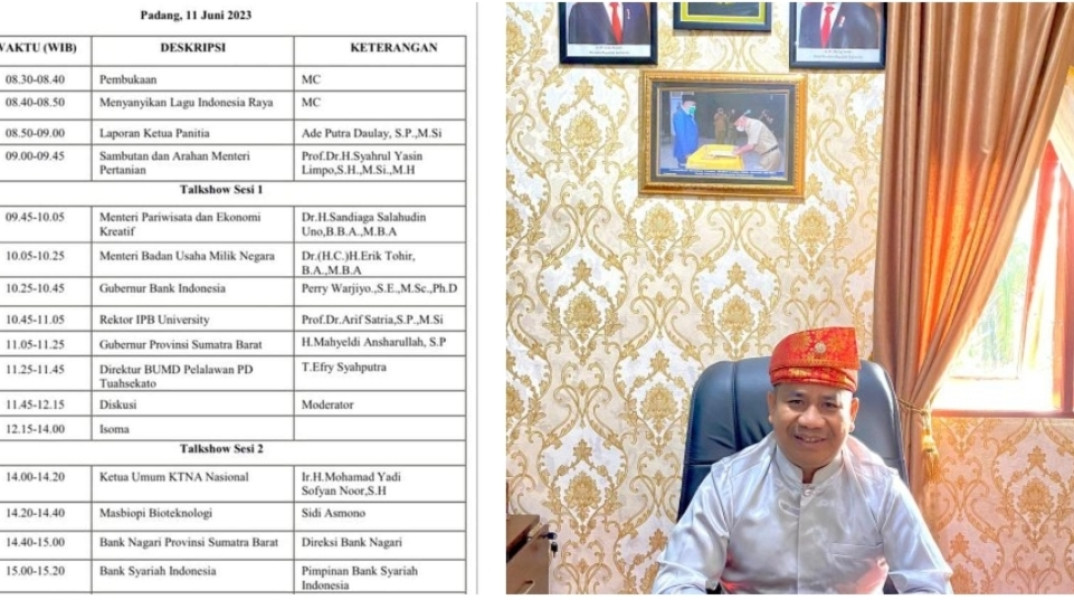 DIRUT BUMD PELALAWAN JADI NARASUMBER DALAM ACARA PETANI ANDALAN DI KOTA PADANG