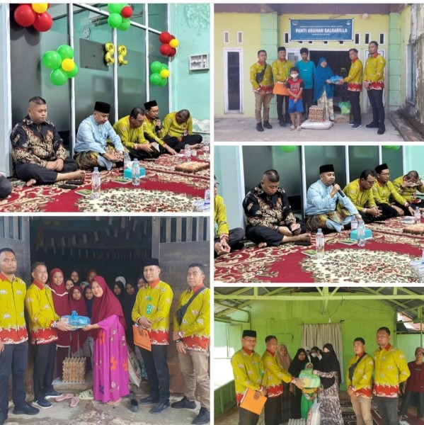 Peringatan HUT BUMD Tuah Sekata Ke-22 Tahun 2025, BUMD salurkan bantuan sembako ke beberapa panti asuhan